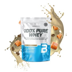 BIOTECH USA 100% Pure Whey / Caramel - Cappuccino / 0.454g.