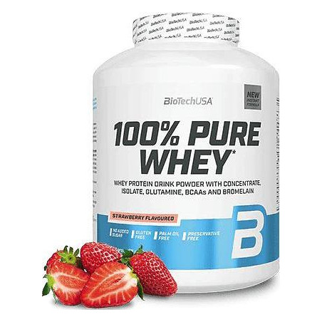 BIOTECH USA 100% Pure Whey / Strawberry / 2.27g.