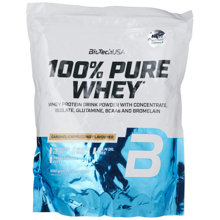 BIOTECH USA 100% Pure Whey / Caramel - Cappuccino / 1g.