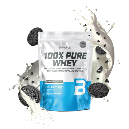 BIOTECH USA 100% Pure Whey / Black Biscuit / 0.454g.