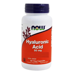 NOW Hyaluronic Acid with MSM 60 Caps. / 0.07g.