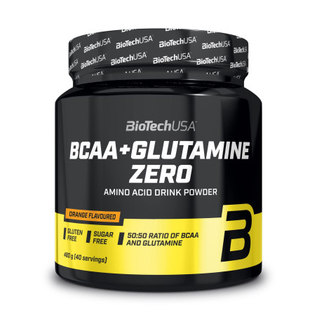 BIOTECH USA BCAA + Glutamine Zero / Orange / 0.48g.