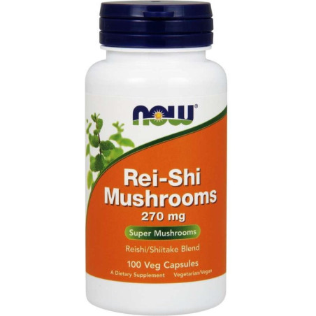 NOW Rei-Shi Mushrooms 270mg. / 100 Caps. / 0.03g.