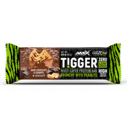 AMIX TIGGER® Zero bar / 60 g / Dark Chocolate - Caramel