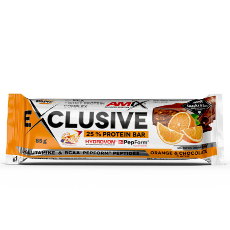 AMIX Exclusive Protein Bar / 85 gr. / Chocolate and Orange / 0.085g.