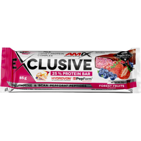AMIX Exclusive Protein Bar / 85 gr. / Forest Fruits / 0.085g.