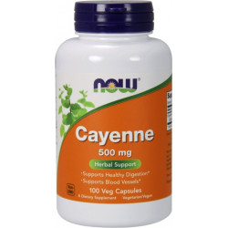 NOW Cayenne 500mg. / 100 Caps.