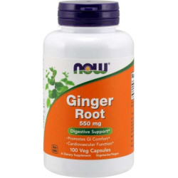 NOW Ginger Root 550mg. / 100 Caps.