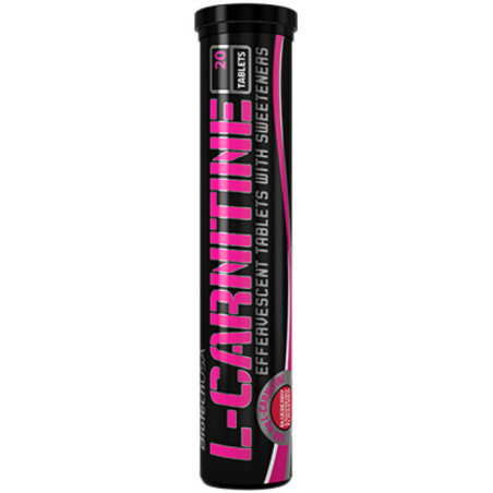 BIOTECH USA Effervescent L-Carnitine 500mg / 20 Tabs. / Blue raspberry