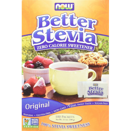 NOW Stevia Extract 100 Packs / 0.03g.