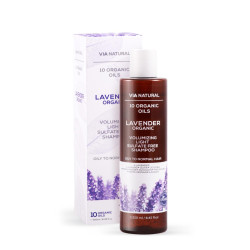 Органик за обем безсулфатен шампоан Лавандула VIA NATURAL 250 ml