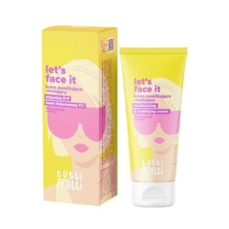 Хиалуронова Киселина 1% хидратиращ матиращ крем + Nutri Shot E+F Farmona Tutti Frutti Let's Face it