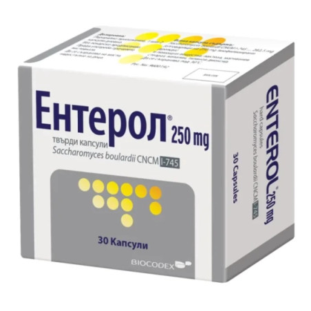 Ентерол капсули при остра инфекциозна диария 250мг х30 Biocodex