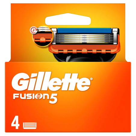 GILLETTE Fusion, ножчета за самобръсначка, 4 бр.