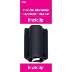 Щипка за коса голяма черно кадифе Linziclip MAXI