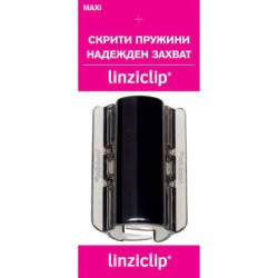 Щипка за коса голяма черна перла Linziclip MAXI