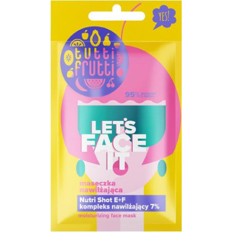 Хиалуронова Киселина 7% хидратираща маска + Nutri Shot E+F Farmona Tutti Frutti Let's Face it