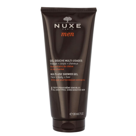 Nuxe men душ гел-лице, коса, тяло 200мл.