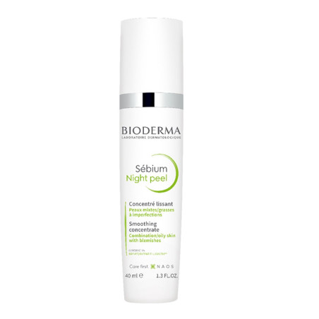 Bioderma sebium нощен пилинг 40мл