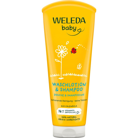 Weleda душ гел & шампоан с невен 200мл