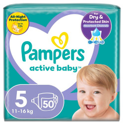 Pampers active baby пелени vpp размер 5 /10-16кг./х50