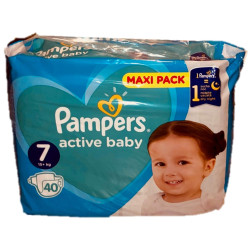 Pampers active baby пелени vpp размер 7 xl / 15+кг./х40