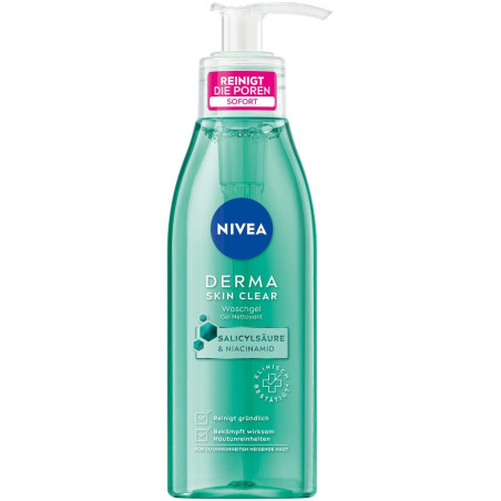 Nivea derma skin clear измиващ гел 150мл
