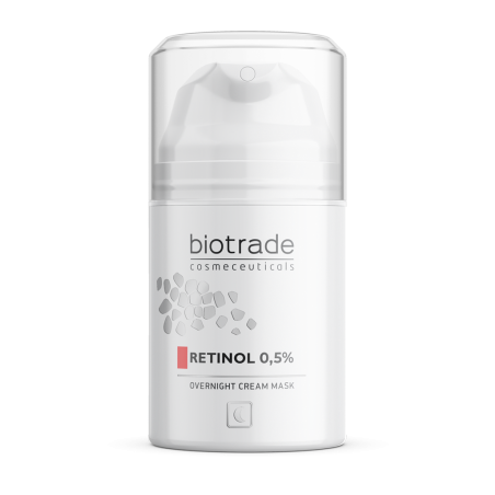Overnight cream mask нощна крем-маска с 0,5% ретинол против бръчки 50мл Biotrade