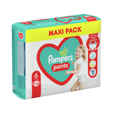 PAMPERS 9% ДДС Active Baby Размер 6, гащички, XL VPP, 36 бр.