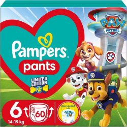 PAMPERS 9% ДДС Pants Paw Patrol Размер 6, гащички, GPP, 60 бр.