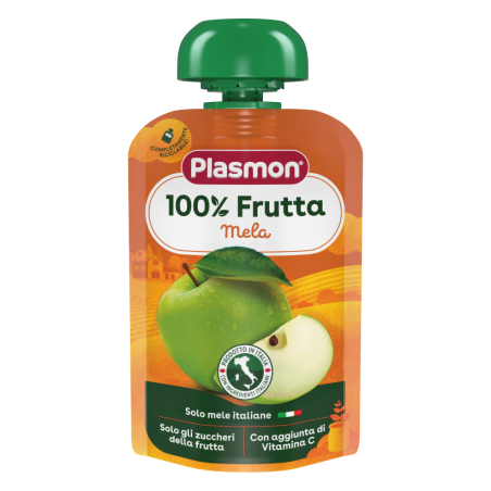 Плодова закуска ябълка за деца 6М+ 100 гр Plasmon