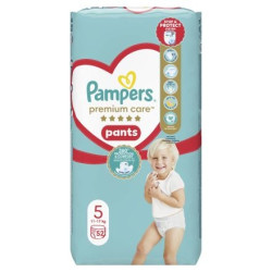PAMPERS 9% ДДС Premium Care Размер 5, гащички, JPP, 52 бр.