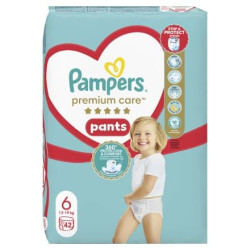 PAMPERS 9% ДДС Premium Care Размер 6, гащички, JPP, 42 бр.