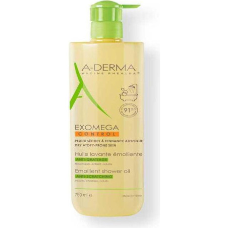 A-Derma Exomega Control Почистващо емолиентно душ олио х750 мл