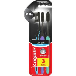 Colgate Slim Soft Charcoal Четка за зъби х3 броя