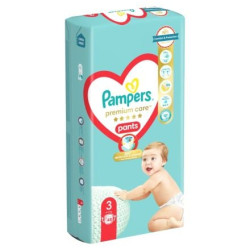 PAMPERS 9% ДДС Premium Care Размер 3, гащички, VP, 48 бр.