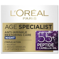Loreal Age Specialist 55+ Възстановяващ нощен крем против стареене х50 мл