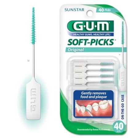 GUM Kлечки за зъби с мек накрайник х40 броя