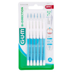 GUM BI-DIRECTION Интердентална четка за зъби 0,9 mm