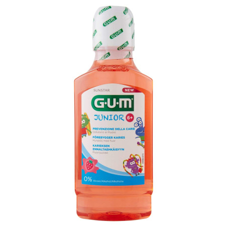 GUM Junior Вода за уста с ягодов вкус 6+ години 300 ml