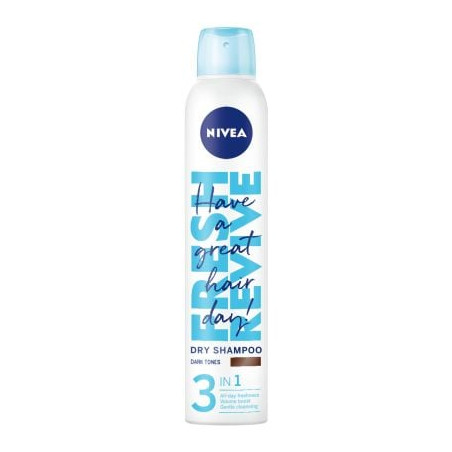 Nivea 3in1 Сух шампоан тъмни тонове 200 ml