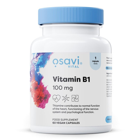 Vitamin B1 100 mg | Thiamine x 120 капсули
