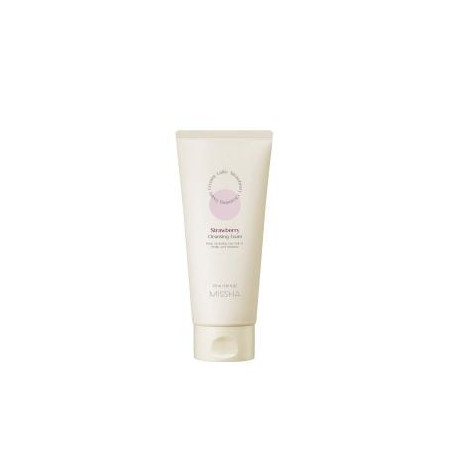 Missha Creamy Latte Почистваща пяна за лице с ягоди 172 ml