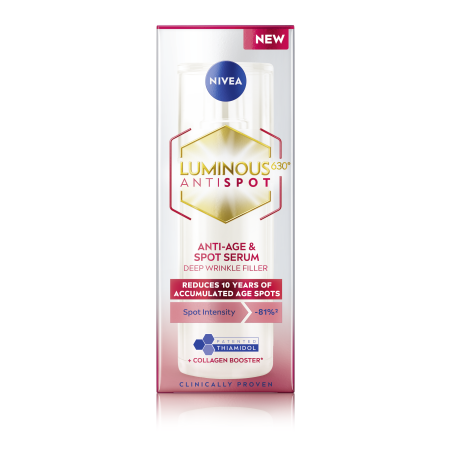 Nivea Luminous 2 in 1 Серум против бръчки и пигментни петна 30 ml