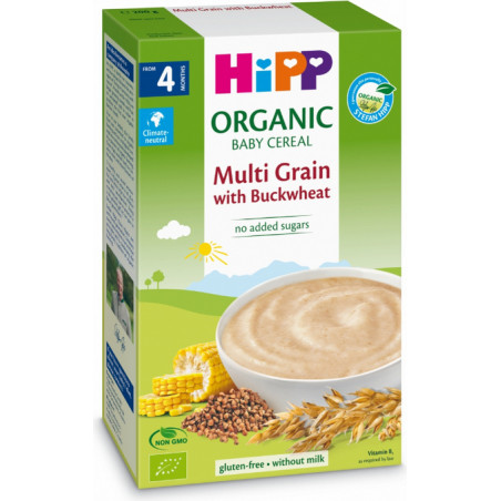 Hipp 30407 Био многозърнеста каша с едла 200 гр