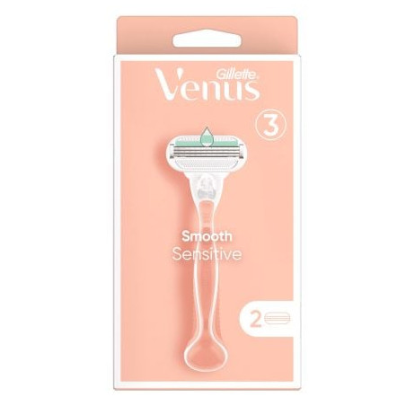 Venus Smooth Sensitive Самобръсначка с 2 ножчета 12/14/5