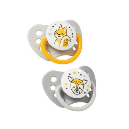 Анатомични силиконови залъгалки Babyono 2бр. NATURAL NURSING 3-6м. 1226/02