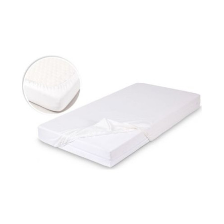 Чаршаф с ластик Baby Matex Bamboo 60x120 cm 0351-01, Бял