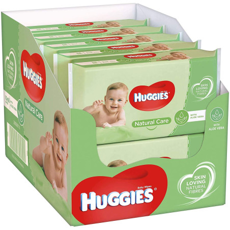 Бебешки мокри кърпи HUGGIES Natural Care 56 броя