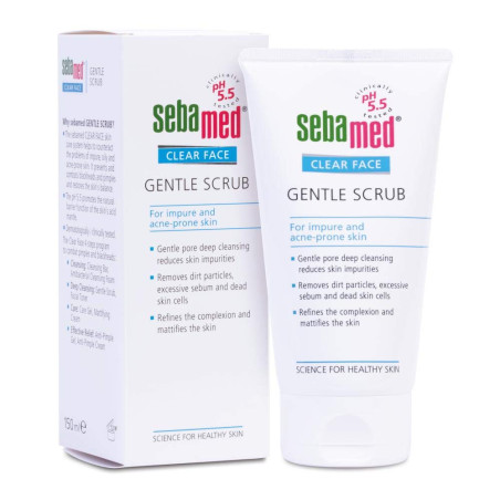 SEBAMED Нежен скраб за лице, анти акне, 150 мл